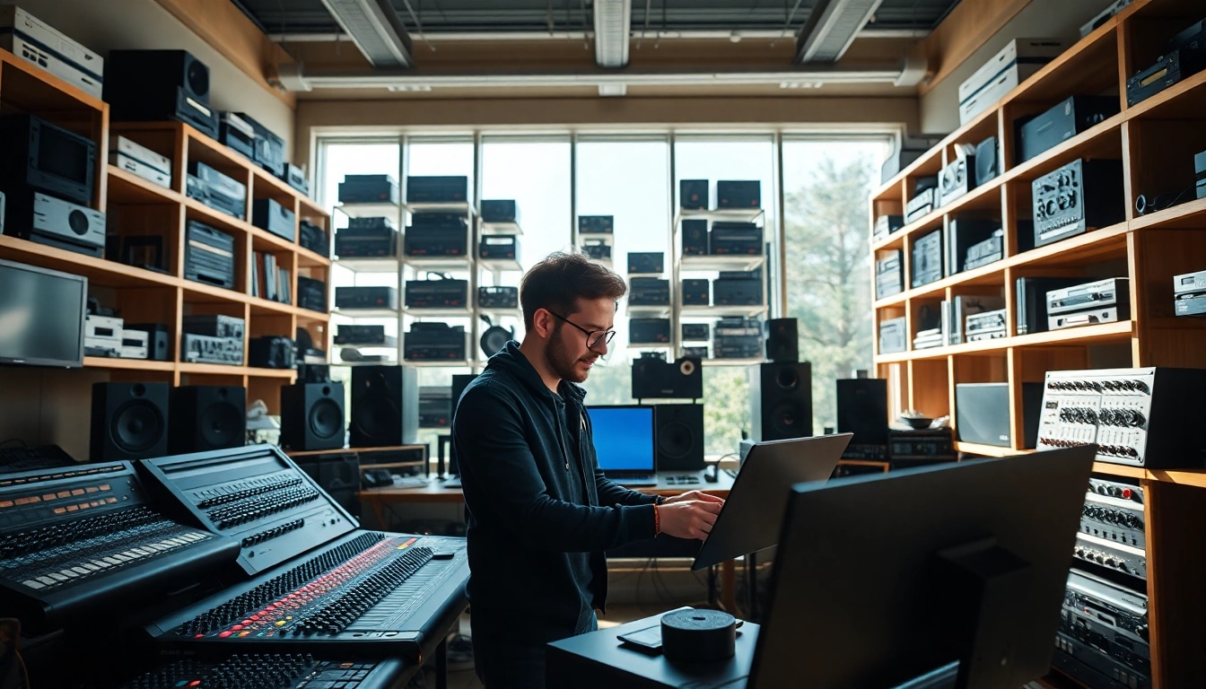Enhance your track with online mastering in a professional studio setting.