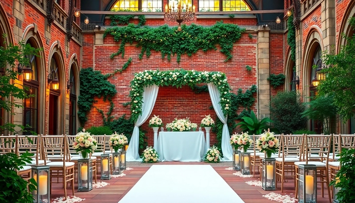 Stunning view of the Best Wedding Venue Jacksonville decorated for a romantic ceremony.