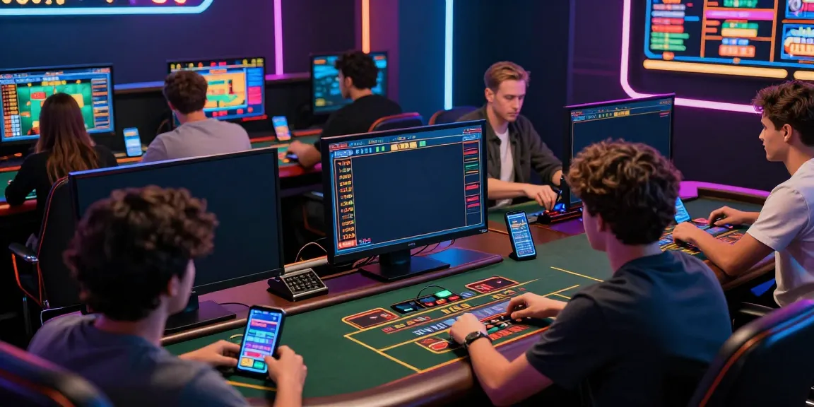 Dynamic online gaming setup featuring vin88 players engaging in live betting and casino games.