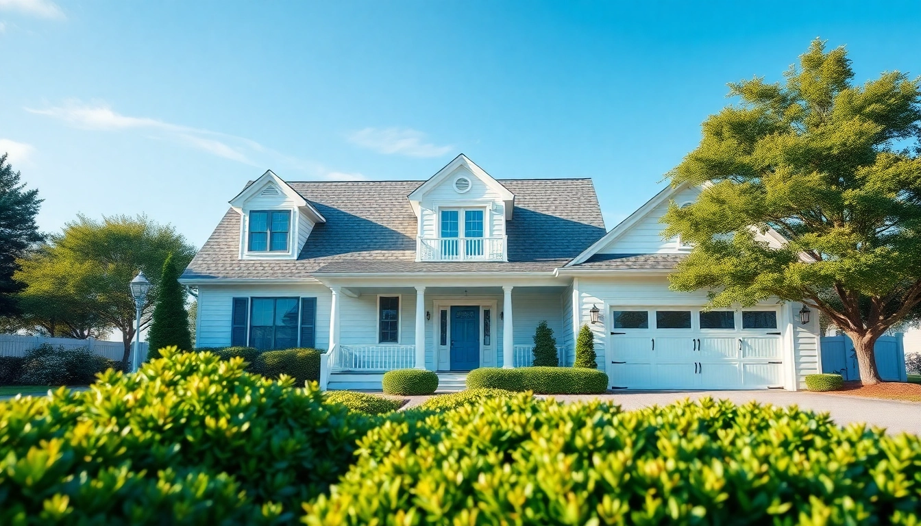 Cape Cod homes designed with elegance and charm, featuring spacious attached garages in a serene environment.