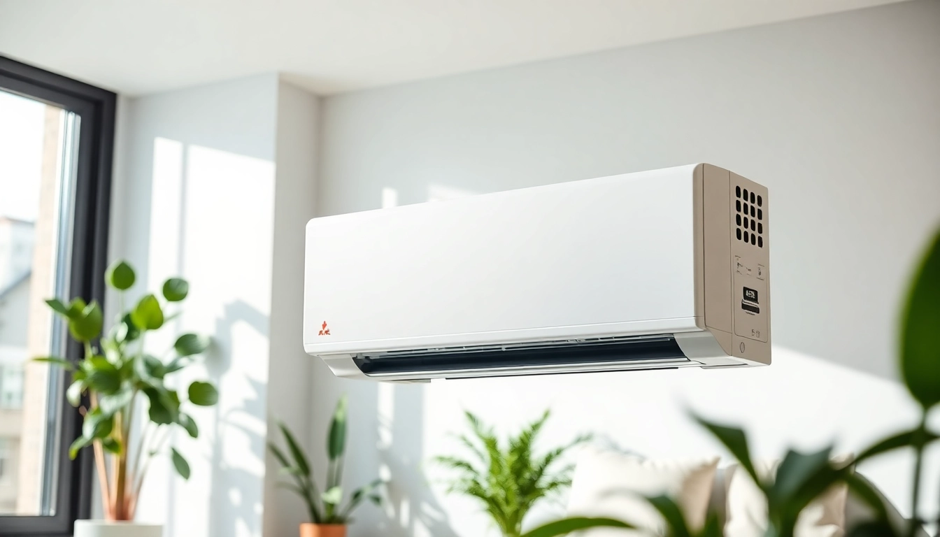 Install a Mitsubishi mini split AC in your modern home for efficient cooling and comfort.