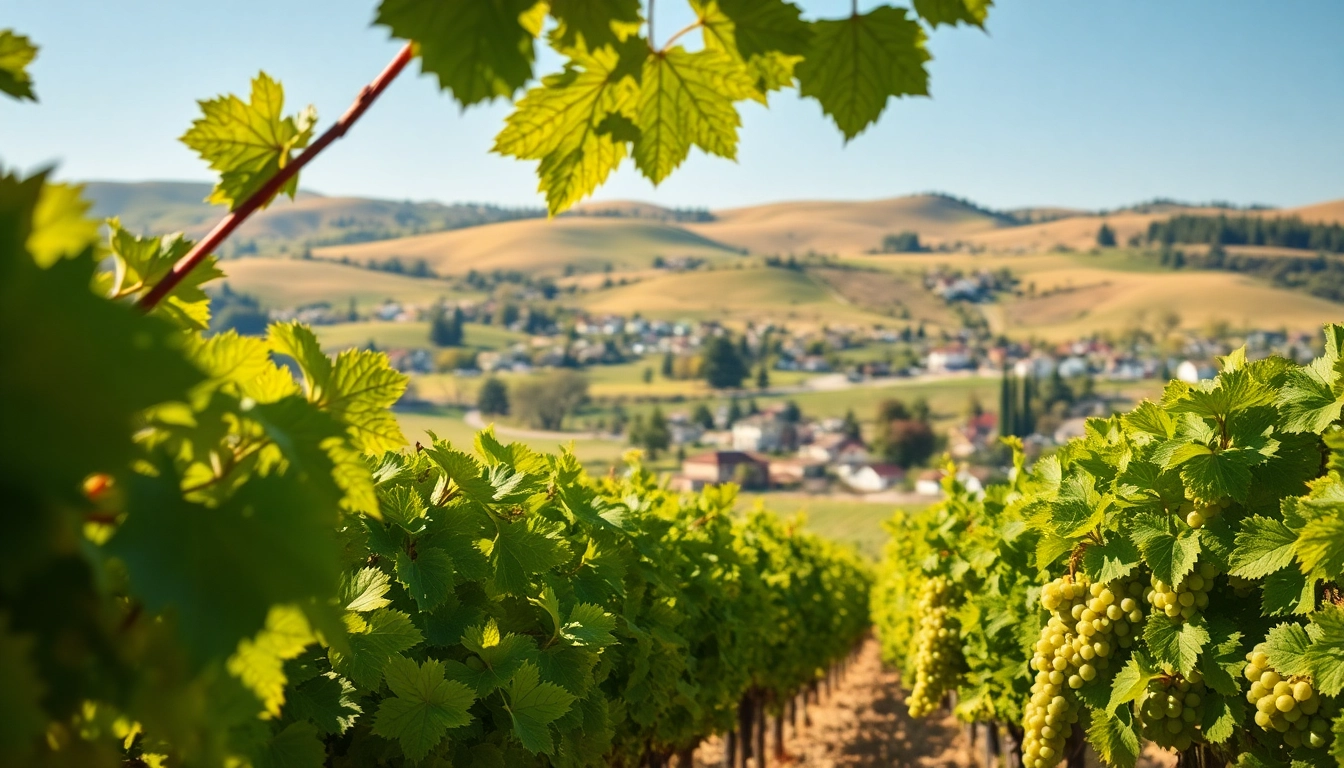 Scenic vineyards of Clarksburg, California, under bright natural sunlight, embodying rural charm.