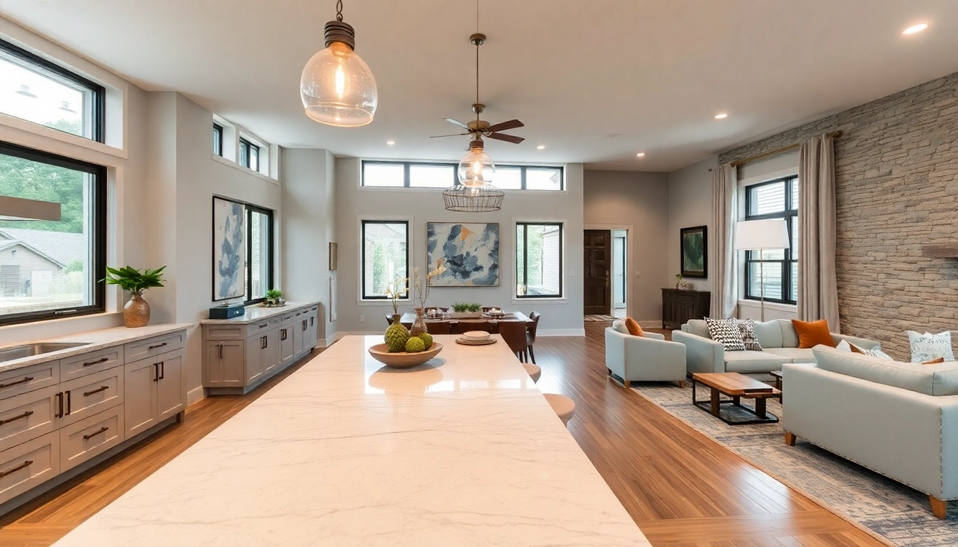 Austin residential remodeling contractor showcasing a beautifully renovated living room with modern finishes.