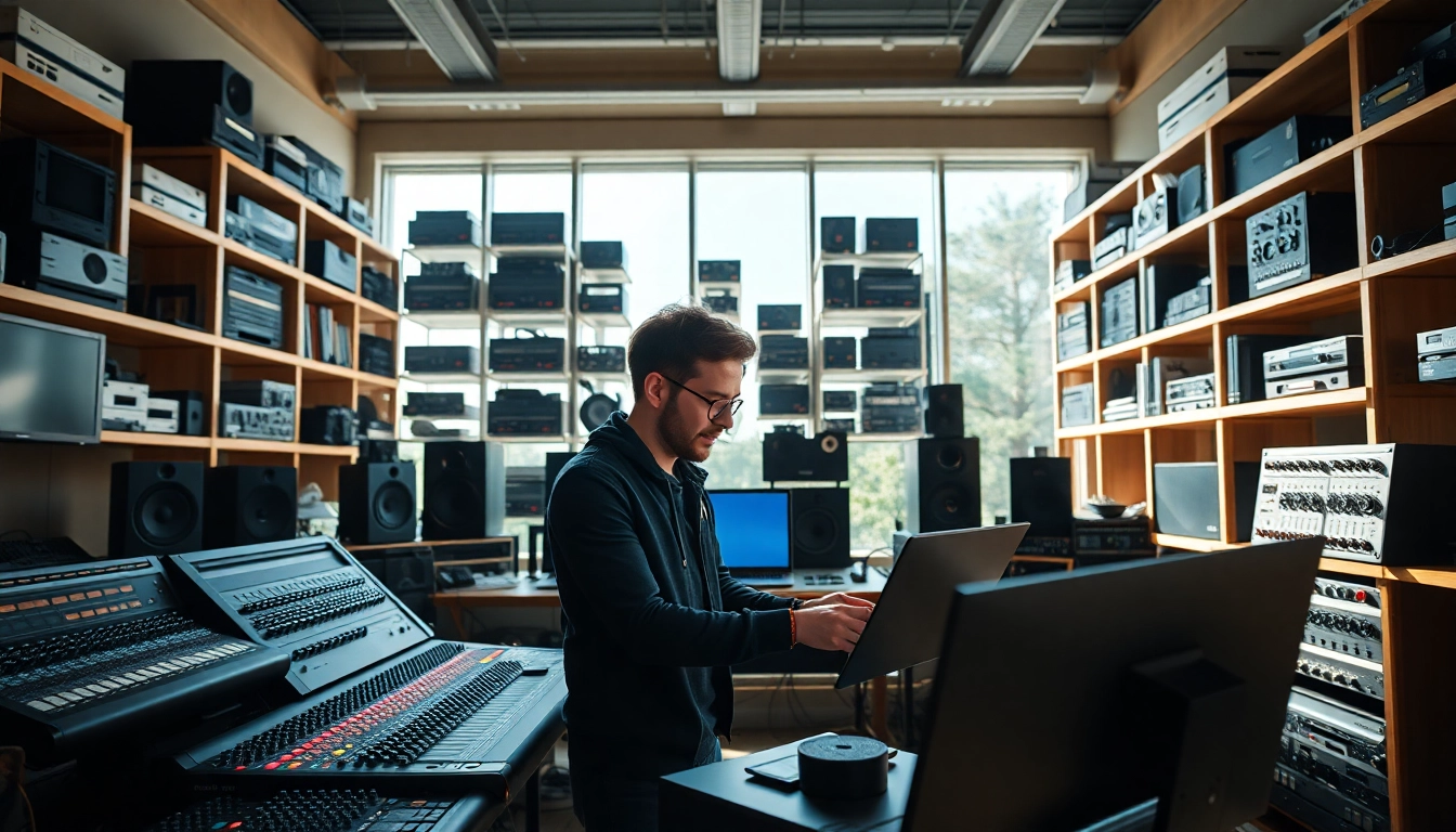 Enhance your track with online mastering in a professional studio setting.