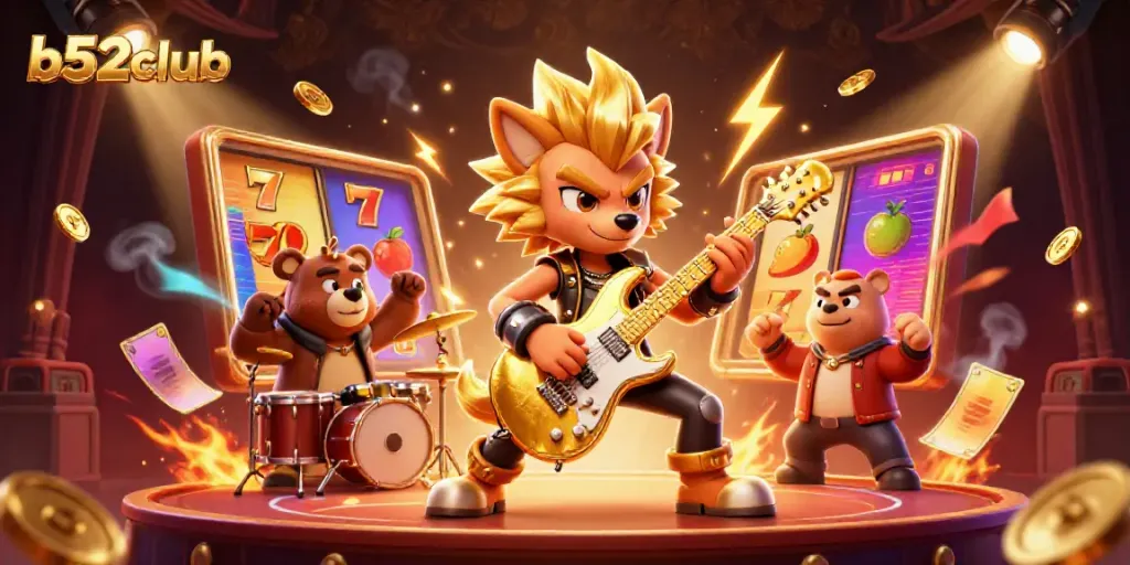 Experience thrilling gameplay at b52club with exciting casino elements and vibrant characters.