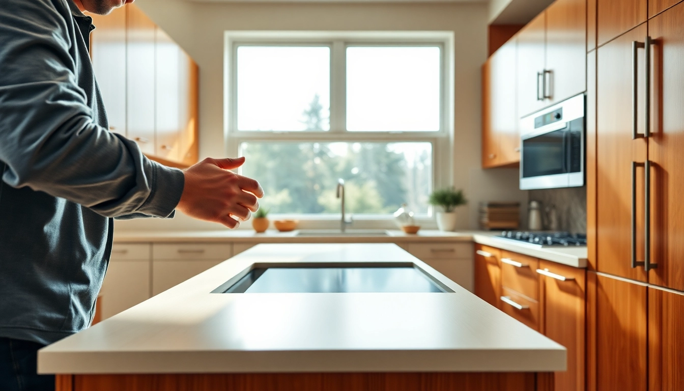 Enhancing aesthetics with Cabinet Refacing Largo FL in a vibrant kitchen.
