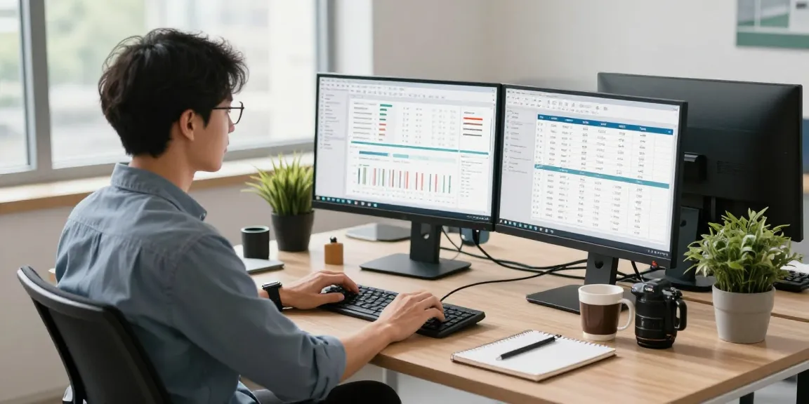 Refurbished pc desktop in a professional office environment enhancing productivity