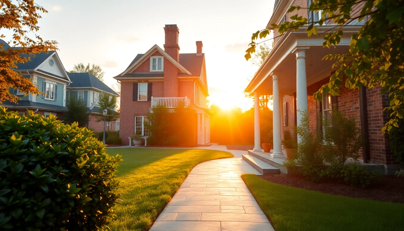 Colonial home renovation featuring a beautifully restored porch and elegant landscaping.
