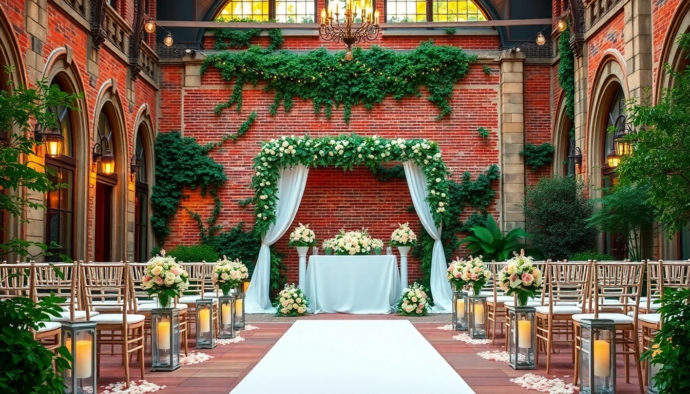 Stunning view of the Best Wedding Venue Jacksonville decorated for a romantic ceremony.