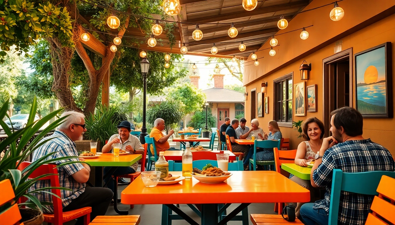 Enjoying delicious meals at Clarksburg ca restaurants with vibrant outdoor seating.