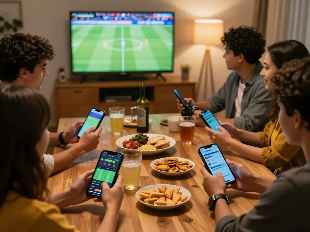 Socolive xem bóng đá while engaging in thrilling sports betting during a live match.