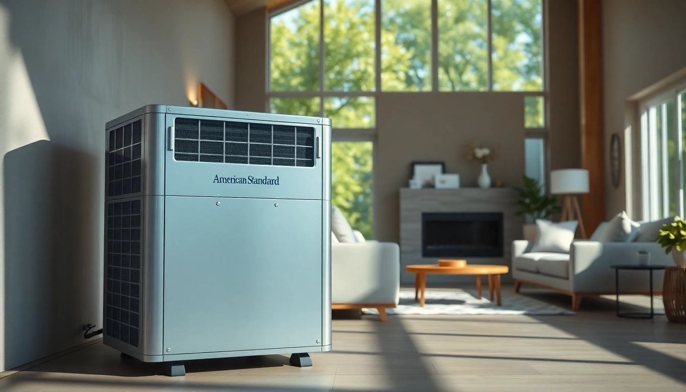 Showcase of American Standard HVAC system in a modern home environment highlighting comfort and efficiency. related image