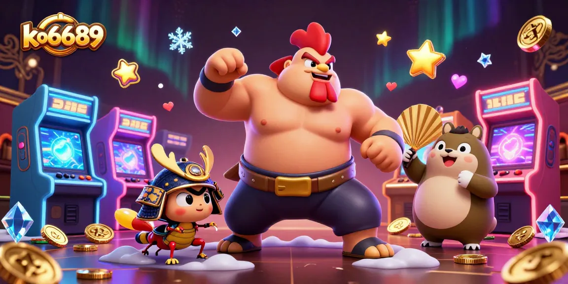 Experience the vibrant gaming action at ko6689 with dazzling game machines and characters