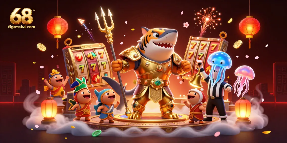 Experience thrilling slots and jackpots at 68gamebai com with vibrant underwater casino scene.