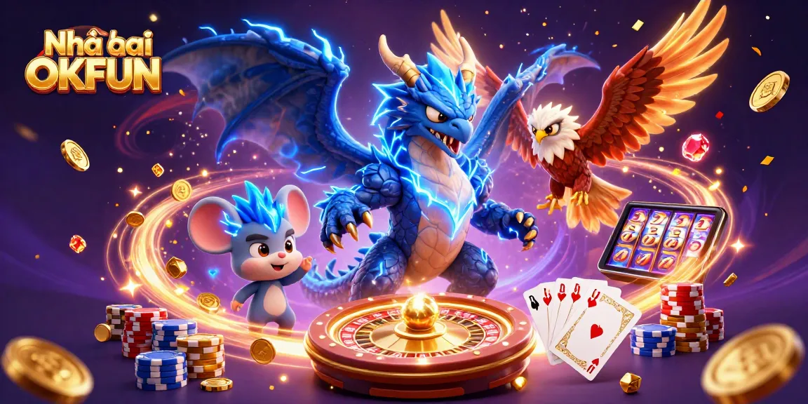 Bet on luck and success at Nhà cái OKFUN with exhilarating casino games and vibrant visuals.
