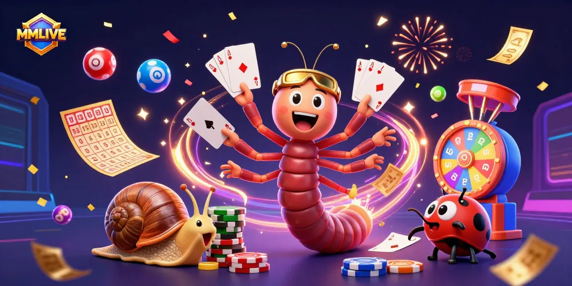 MMLIVE engages users with vibrant live streaming experiences, featuring animated characters interacting in a dynamic casino scene.