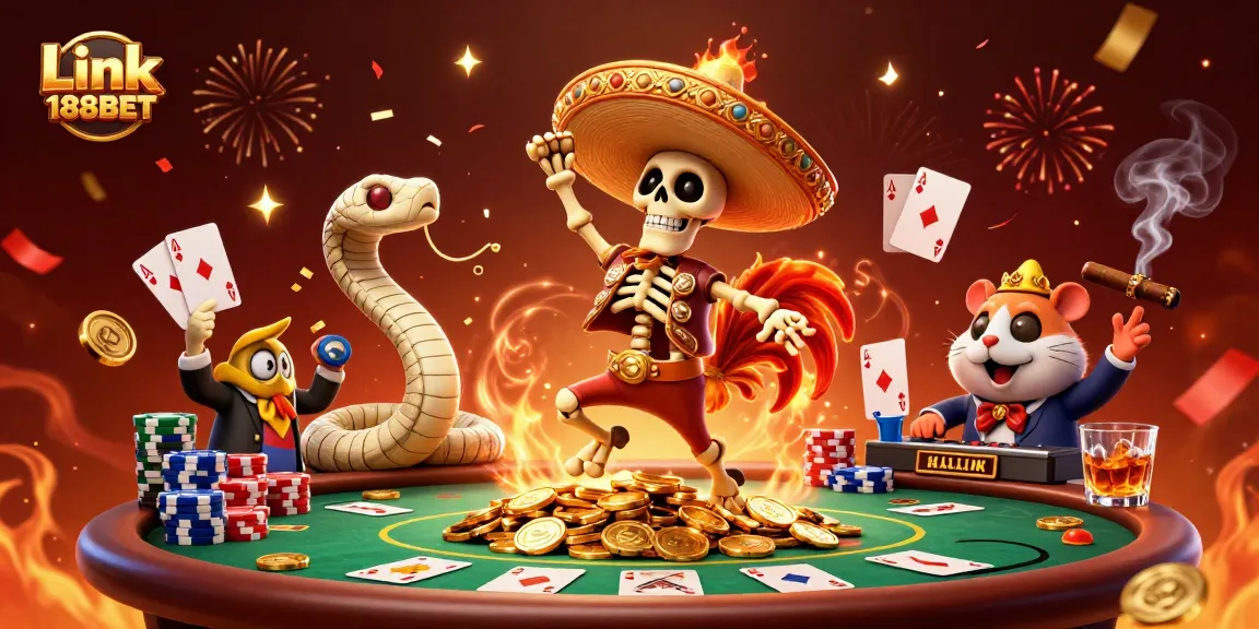 Experience the thrill of winning with Link 188BET in a vibrant casino scene full of excitement.