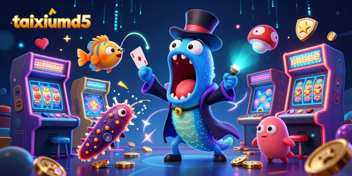 Engaging taixiumd5 illustration of a bioluminescent eel and casino-themed elements showcasing vibrant gaming action.