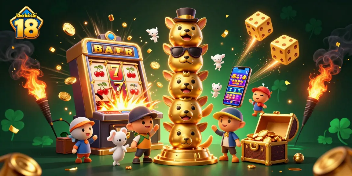 Engage with kèo nhà cái 18 in a vibrant scene showcasing a dynamic casino atmosphere bursting with excitement and rewards