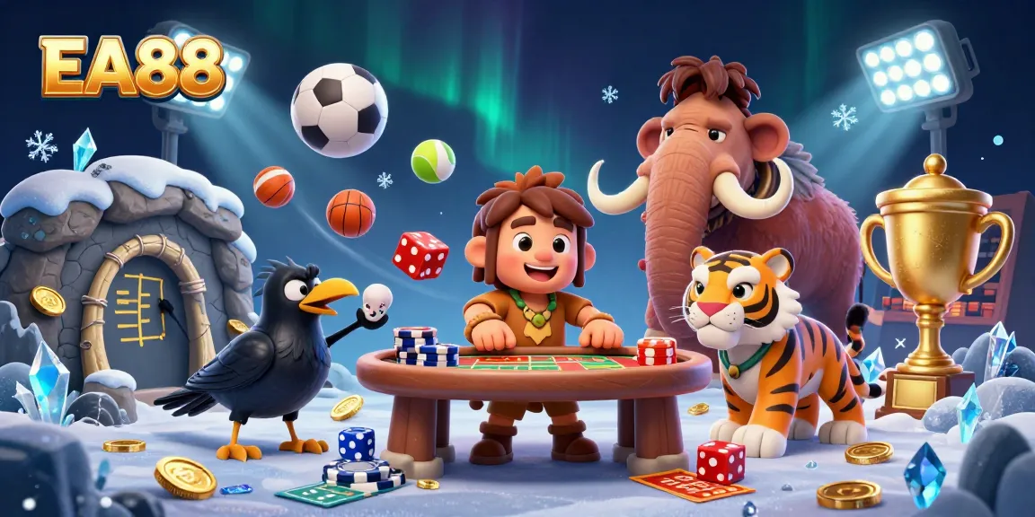 Engage with EA88's exciting prehistoric casino, witness the thrilling sports betting adventure.