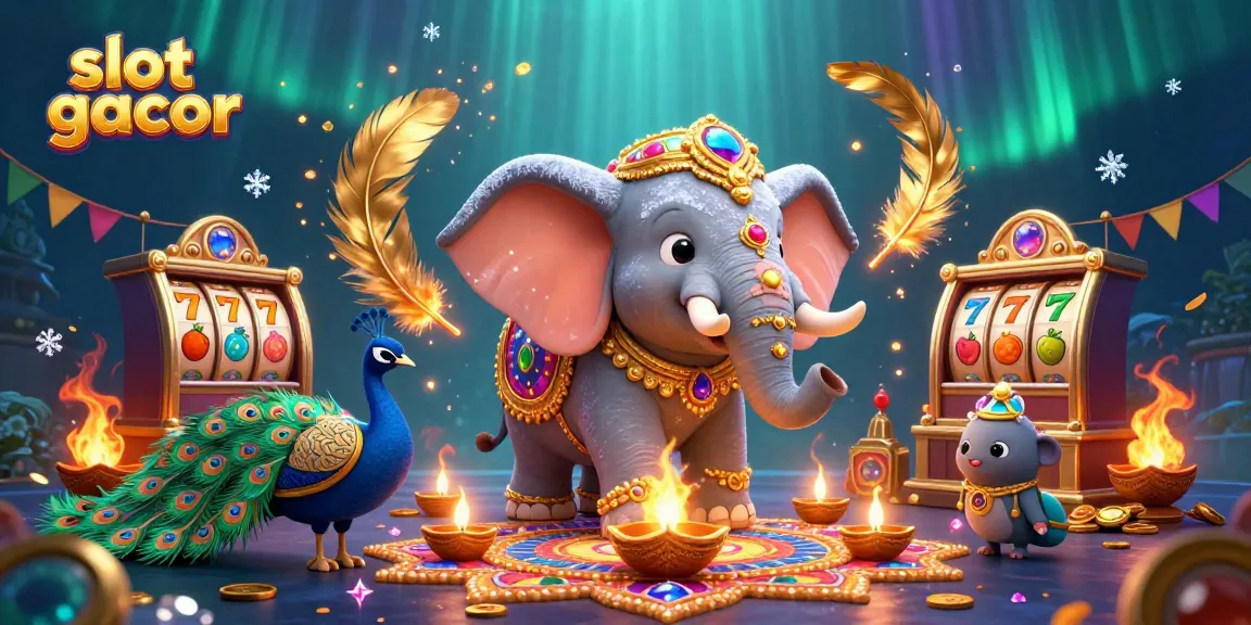 Experience the thrilling excitement of slot gacor with vibrant characters and dazzling casino elements.