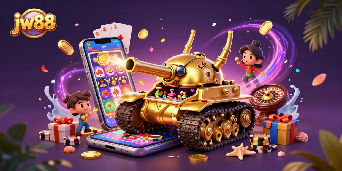 Win at jw88 in a vibrant casino scene filled with gaming excitement and adventure.
